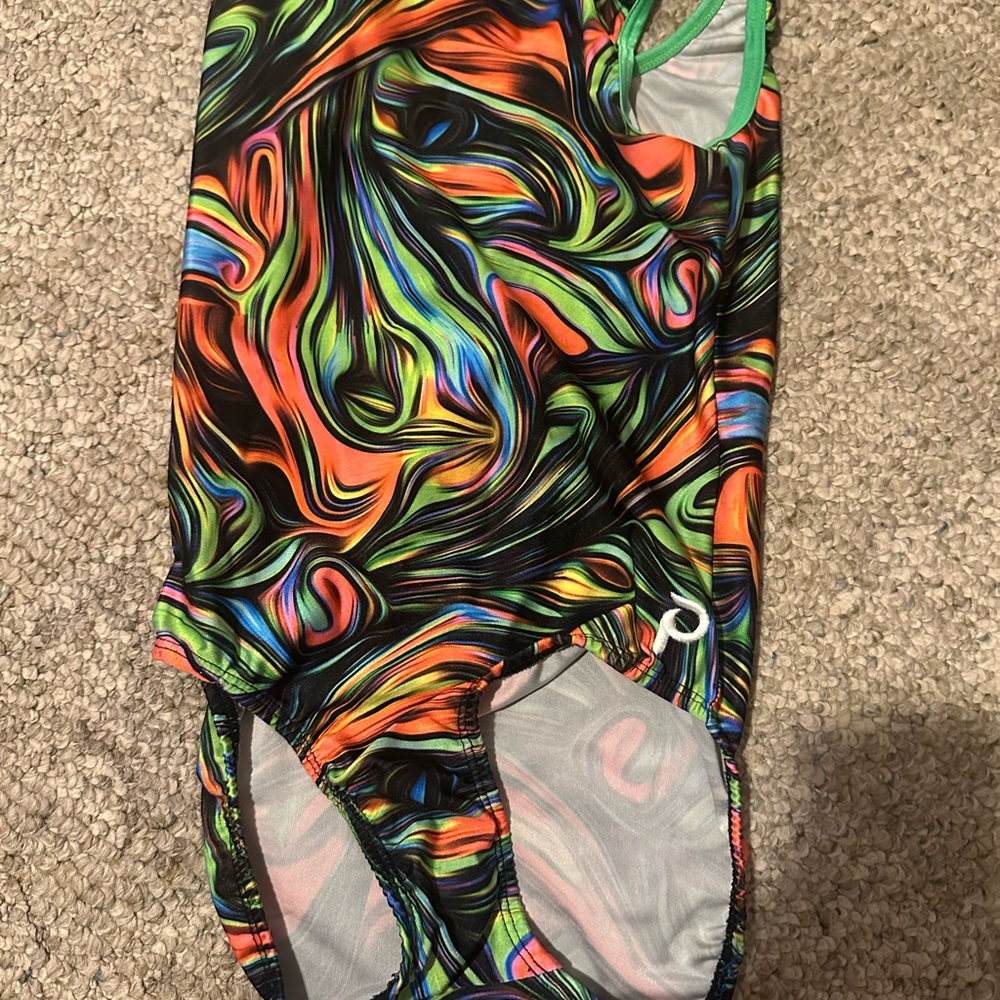 Colorful plum practicewear leotard